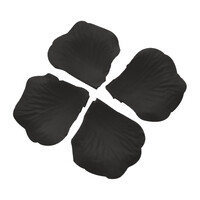 Gül Yaprağı Kumaş 144 lü Siyah Renk - Parti Yıldızı