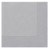 Gümüş Peçete 33 x 33 cm / 20 Adet - Parti Yıldızı