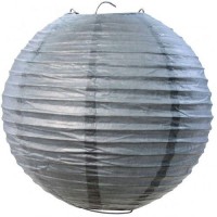 Gümüş Rengi Fener 30 cm - Parti Yıldızı