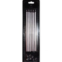 Mum - 20cm Gümüş Renk 6 Adet - Parti Yıldızı