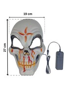 Halloween Aksesuar Maske Işıklı İskelet - 1