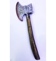 Halloween Aksesuar Plastik Kanlı Balta Eskitme - 48cm - 2