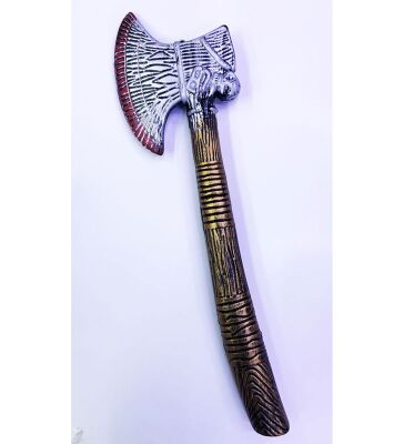Halloween Aksesuar Plastik Kanlı Balta Eskitme - 48cm - 2