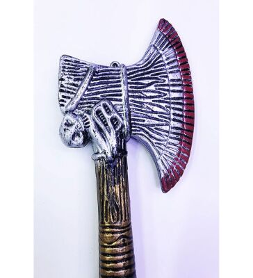 Halloween Aksesuar Plastik Kanlı Balta Eskitme - 48cm - 3