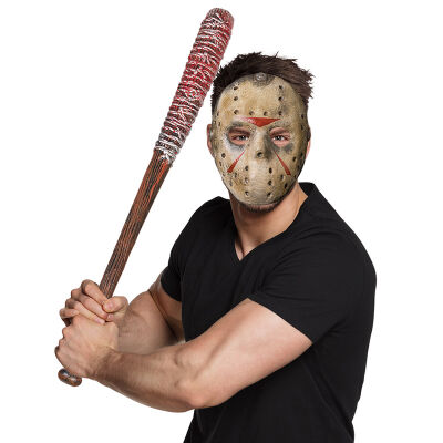 Halloween Aksesuar Plastik Kanlı Beyzbol Sopası Eskitme - 62cm - 3