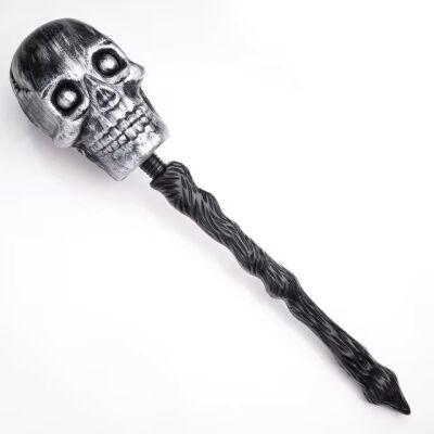 Halloween Aksesuar Plastik Kurukafa Asa Eskitme - 55cm - 1