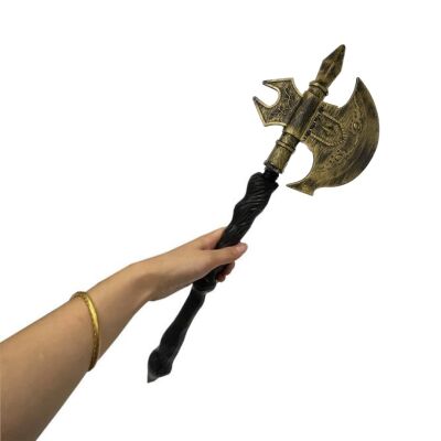 Halloween Aksesuar Plastik Viking Balta Eskitme - 63cm - 1