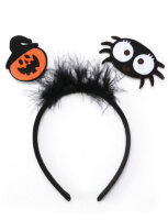 Halloween Aksesuar Taç Balkabağı ve Örümcek Dekorlu - Parti Yıldızı