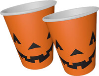 Halloween Balkabağı Bardak 8 Adet - Parti Yıldızı