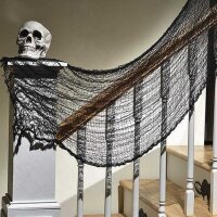 Halloween Dekor Siyah Kumaş (Perde, Masa Örtüsü, Runner) - 2