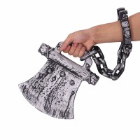 Halloween Dekor Süs Baltalı Pranga - Parti Yıldızı