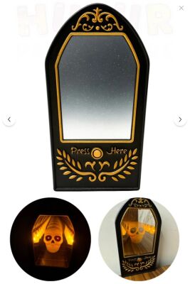 Halloween Dekor Süs Efektli Kapı Zili Sihirli Ayna Desenli - 1