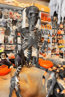Halloween Dekor Süs Gerçek Boyutlu İskelet Sesli ve Işıklı 170cm - 2