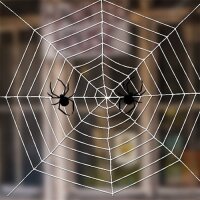 Halloween Dekor Süs İp Örümcek Ağı Beyaz 3,6 Metre - Parti Yıldızı