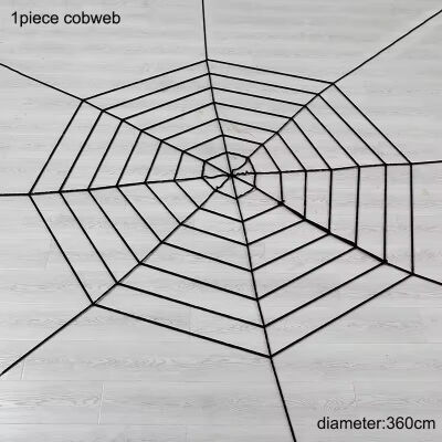 Halloween Dekor Süs İp Örümcek Ağı Siyah 3,6 Metre - 1