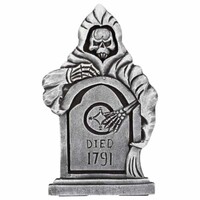 Halloween Dekor Süs İskelet Motifli Mezar Taşı 52cm - Parti Yıldızı