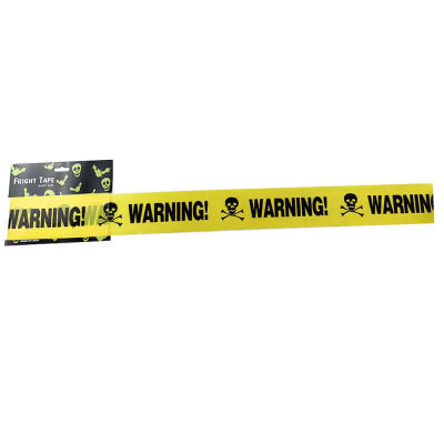 Halloween Uyarı Bandı Warning 5 Metre - Sarı Renk - 1