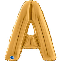 Harf Balon A Harfi Gold - 70CM - Parti Yıldızı