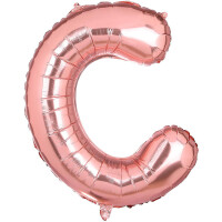 Harf Balon C harfi Rose 35cm - Parti Yıldızı