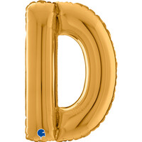 Harf Balon D Harfi Gold - 70CM - Parti Yıldızı