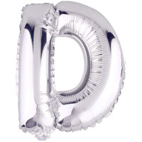 Harf Balon D Harfi Gümüş - 35cm - Parti Yıldızı