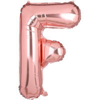 Harf Balon F harfi Rose 35cm - Parti Yıldızı