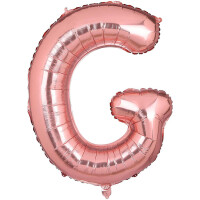 Harf Balon G harfi Rose 35cm - Parti Yıldızı