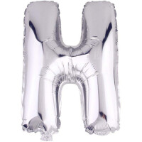 Harf Balon H Harfi Gümüş - 35cm - Parti Yıldızı