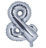 Harf Balon & İşareti Gümüş - 35cm - Parti Yıldızı