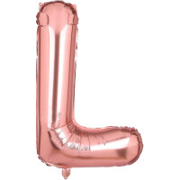 Harf Balon L harfi Rose 35cm - Parti Yıldızı