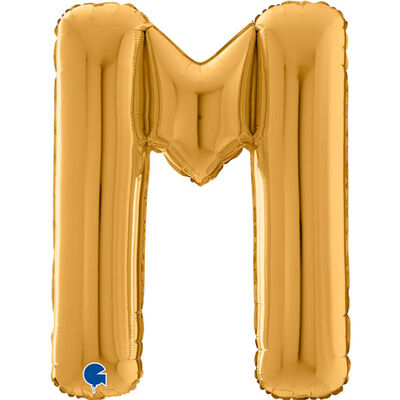 Harf Balon M Harfi Gold - 70CM - 1