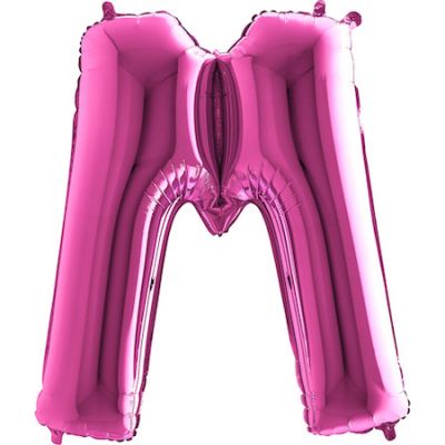 Harf Balon M Harfi Pembe - 100 CM - 1