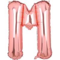 Harf Balon M harfi Rose 35cm - Parti Yıldızı