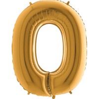 Harf Balon Gold O Harfi - 100CM - Parti Yıldızı