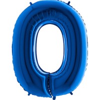 Harf Balon Mavi O Harfi - 100CM - Parti Yıldızı