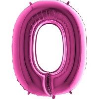 Harf Balon Pembe O Harfi - 100CM - Parti Yıldızı