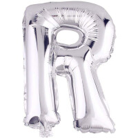 Harf Balon R Harfi Gümüş - 35cm - Parti Yıldızı