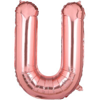 Harf Balon U harfi Rose 35cm - Parti Yıldızı