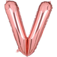 Harf Balon V harfi Rose 35cm - Parti Yıldızı