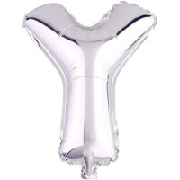 Harf Balon Y Harfi Gümüş - 35cm - Parti Yıldızı