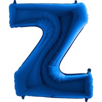 Harf Balon Mavi Z Harfi - 100CM - Parti Yıldızı