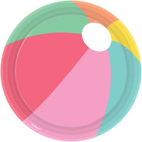 Hawaii Partisi Şekilli Tabak 8 Adet - Parti Yıldızı