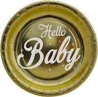 Hello Baby Tabak 23cm 6 Adet - Parti Yıldızı