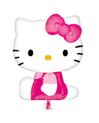 Hello Kitty Kurdeleli Jumbo 34 Folyo Balon - 1