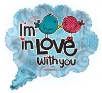 I am in Love with You Jumbo Folyo Balon - Parti Yıldızı