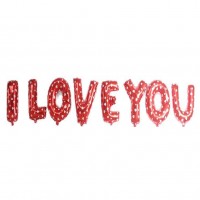 Balon Seti I Love You Kırmızı Renk - Parti Yıldızı