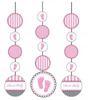 İlk Adımım Pembe 3 lü Asma Süs - Parti Yıldızı