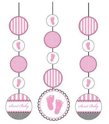 İlk Adımım Pembe 3 lü Asma Süs - 1