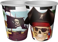 Korsan Temalı Bardak 8 Adet - Parti Yıldızı