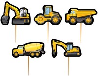 İnşaat Temalı Lisanslı Kürdan 10 Adet - Parti Yıldızı